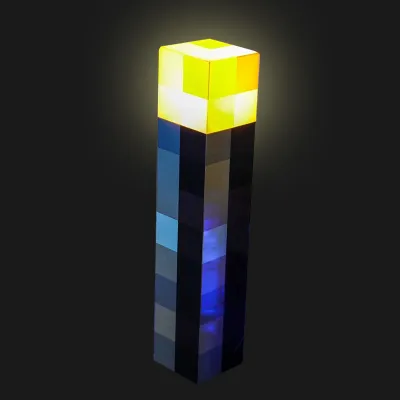 โคมไฟมายคราฟ ของเล่น ไฟฉาย Minecraft 8 สีเปลี่ยนขวด LED แสงกลางคืน ของเล่นโคมไฟเหมืองแร่ ใหม่ล่าสุด