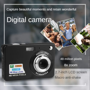 TOP1  Digital Camera CCD48 1080P HD Video Camcorder 48MP Photo 8X Zoom Anti-shake 2.7 Inch Large TFT Screen USB Charge