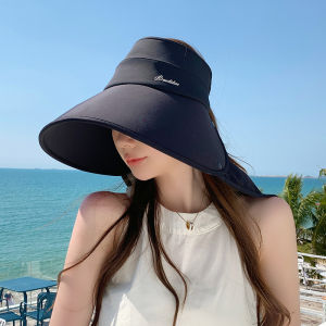 Womens Large Brim Shawl Sun Hat Sun-Proof and Breathable