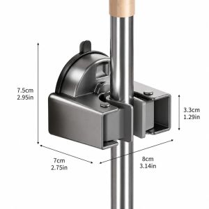 Suction Mop Clip Punch Free Broom Storage Holder