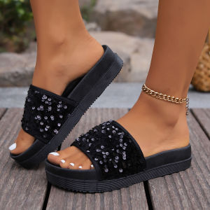 Free Shipping 2026 Spring/Summer Platform Sandals Same Style As The Original Thick-Soled Height-Increasing Casual Outdoor Beach Sandals Durable Slip-On Sandals