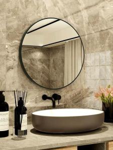 Statement Round Mirror with Shelf Furniture/BTO/HOME/REVAMP