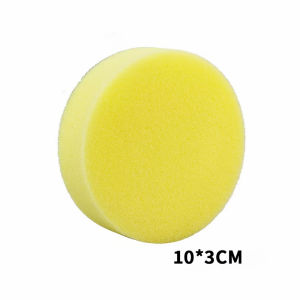 Car Waxing Sponge High-Density Cleaning Sponge Block Car Beauty Supplies Round Car Sponge Wipe Tool