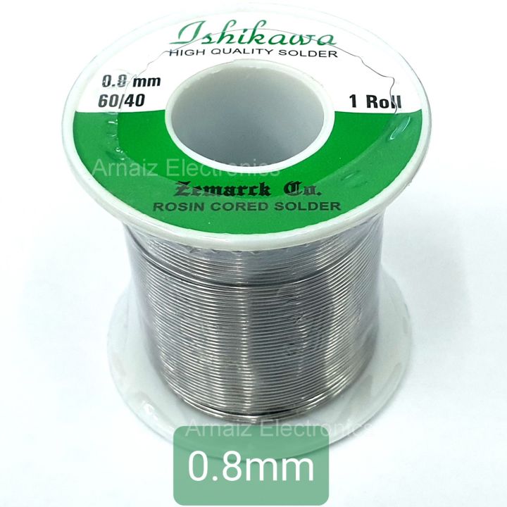 Essmetuin 63/37 Tin Lead Rosin Core Solder Wire – 0.8mm Diameter, 50g Spool, For Electrical Soldering, Electronics Repair, PCB, And DIY Projects