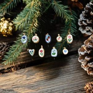 [COD] Big House Simple And Versatile Color Blocking Butterfly Love Flower Diy Pendant Accessories -Plated Color Preservation