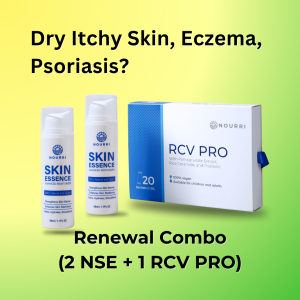 NOURRI - Renewal Blend - (2 Nourri Skin Essence + 1 RCV PRO) for Eczema Psoriasis Dry and Sensitive Skin
