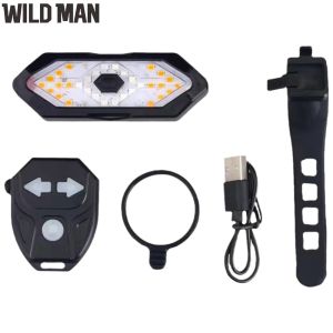 Bike Turn Signal Lights 900mAh Bicycle Turn Signal Rear Light IPX4 Waterproof Remote Bicycle Rear Light LED Bicycle Lamp