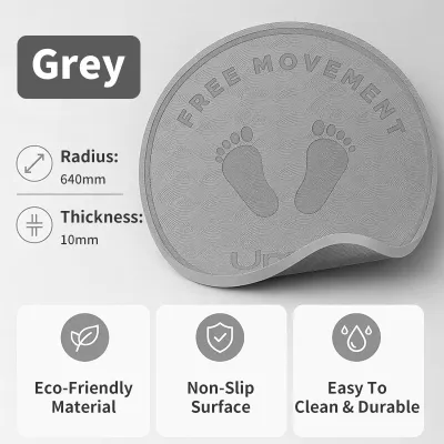 【Fast Delviery】BOTOM Jump Rope Yoga Mat Cordless Jump Rope Cushioning Mat Thickened Sound Insulation Home Indoor Silent Non-Slip Fitness Sports Yoga Shockproof Small Mat 跳绳瑜伽垫 减震防滑垫