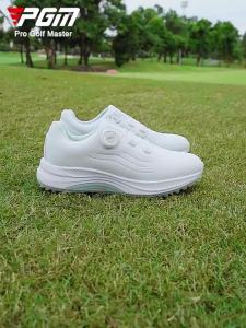 AUPGM Golf shoes womens summer shoes waterproof with rotating laces womens athletic shoes non-slip cushioned lightweight and without spikes