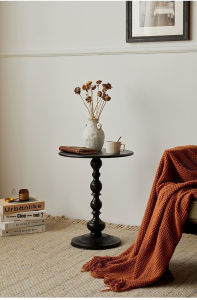 Bàn trà sắt phong cách vintage cổ điển NAGO sang trọng decor nhà cửa kích thước 40x52cm