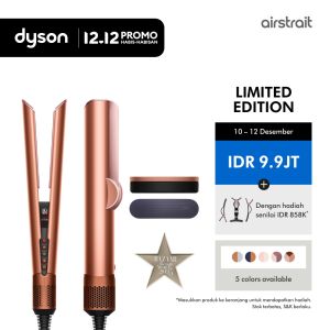 Dyson Airstrait ™ straightener HT01 (Amber Silk) - Meluruskan rambut dari basah ke kering | Tidak merusak rambut dengan panas | Styling lebih cepat