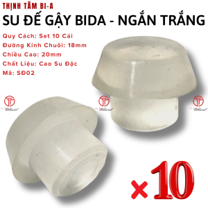 [THỊNH TÂM] Bộ 10 Bọc Đế Gậy Bida Cao Su Gắn Đế Cơ Bi-A Bọc Đầu Cơ Cao Su Chất Lượng Cao [ SET 10 BỌC CAO SU ]
