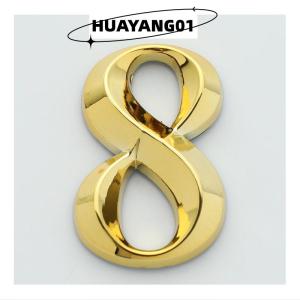 HUAYANG01 [2023 new HOT FASHION] 1pc Height 5cm en Home Sticker Address Door Label Modern House Number