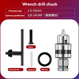 Drill Chuck Adapter 10mm  Impact Adaptor 1/2 "Square Drive Metal Precise Drill Chuck Converter