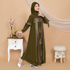 Gamis Abaya Turki Anak Turkey Remaja Turky Couple Mewah Elegan Hitam Putih dan Warna | Abiyyuco TA9021A