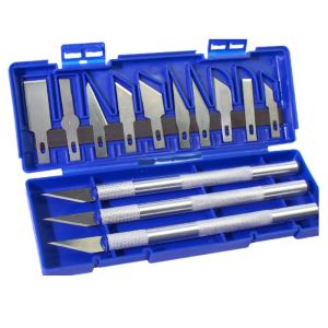 Precision Cutter Set Exacto Hand Carving Tool Arts & Craft Hobby Kit 13 Pc Set
