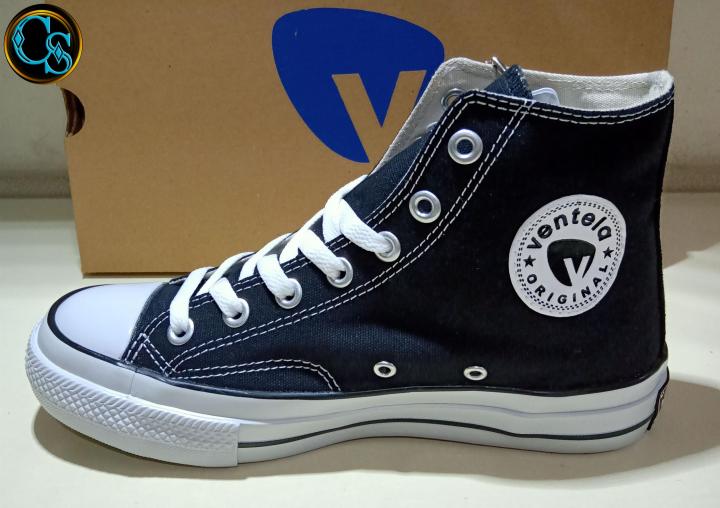 Sepatu Ventela Back To 70's High Cut Black White Lazada Indonesia