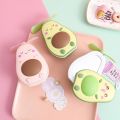 Quạt mini cầm tay hình quả bơ 3 in 1, gương, đèn, quạt| CÓ ẢNH DO SHOP CHỤP. 