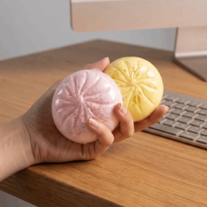 WARM Realistic Bun Dumpling Squeeze Toy Colorful Cute Soft Sensory Fidget Ball Creative Pinch Squishy Big Bun Kids Adults