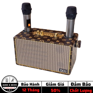 [ TOP BÁN CHAY· 2023 ] Loa Blueooth Qixi SK-2050 / Qixi SK-2030 Cao Cấp Tặng Kèm 2 Micro Không Dây Loa Bluetooth Karaoke Thiết Kế Sang Trọng Bass Siêu Trầm Âm Thanh Cực Đỉnh Kết Nối Bluetooth 5.0 Hỗ Trợ USB Thẻ Nhớ Bảo Hành 12 TH