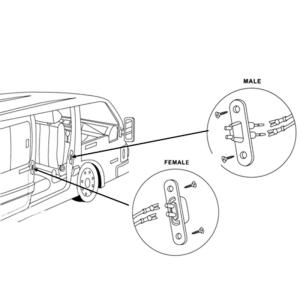 สวิตช์สัมผัสประตูบานเลื่อนสำหรับรถยนต์2x ระบบล็อคกลางสัญญาณเตือนรถบรรทุกรถแบบติดตั้งง่าย