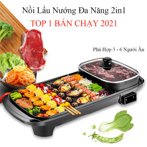 Nồi nướng lẩu đa năng 2 in 1 bếp lẩu nướng dài top 1 bán chạy 2021 công suất lớn 1300w .Bảo hành 2 năm toàn quốc đổi trả 7 ngày