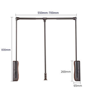 【Fast Shipping】Pull-down clothes rod Pull down hanger Wardrobe organizer Adjustable clothes rack Thickened material