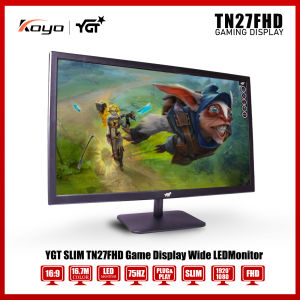 YGT SLIM FHD Game Display Wide LED Monitor With AC Power Card and HDMI Cable included