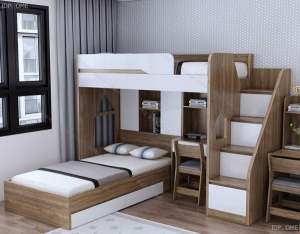 Giường Tầng Kết Hợp Bàn Học Nokulu - GT295