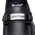 รองเท้าโลฟเฟอร์ผู้ชายแถบสีเหลืองคู่ Dr. Martens แผ่นเหล็กป้ายชื่อรองเท้าคู่รุ่นรองเท้าชายหญิง. 