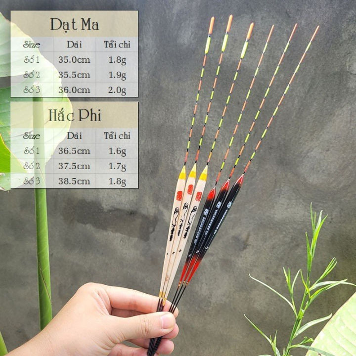 Phao câu rô Đạt Ma - Hắc Phi siêu nhạy tải chì 1.6g đến 2g giá rẻ ...