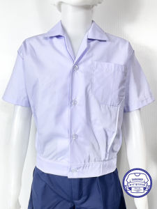 ชุดอนุบาล เอวยางยืด ชุดนักเรียนอนุบาล ชุดนักเรียน ชุดอนุบาลชาย ชุดนักเรียนชาย สีกรม พร้อมส่งด่วน