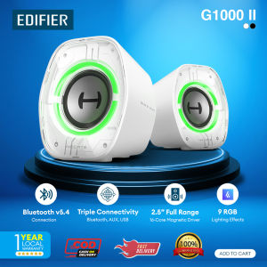 Edifier hecate G1000 II gaming speaker| 2.5 Full-Range Driver with 16-Core Magnetic Circuit| 9 Dynamic RGB Lighting Effects