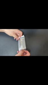 Lược chải râu chuyên nghiệp với răng mịn nam chải chuốt Essential tín dụng có kích thước công cụ tạo kiểu thép không gỉ