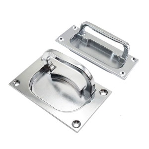 Multipurpose Spring Loaded Concealed Handle Silver Finish Convenient for Home Lift Door and Toolboxes Daily Use