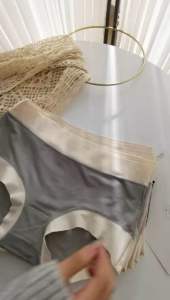 P006P Plus Size Up to 85kg Premium Modal Cotton Seamless Panties High Waist Underwear Briefs Seluar Dalam Wanita大码无痕无压简约艾草档抗菌内裤