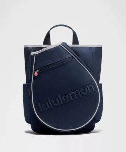 Lulu 2026 New Embroidery RacketBag19L Tennis bag detachable canvas handbag backpack rucksack