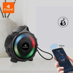 Speaker Kisonli S11 Wireless Bluetooth Speaker V5.0 TWS Bass Speaker RGB Light - BE