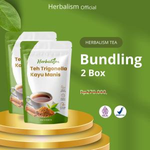 Herbalism Paket Hematt | 2 Slimming Tea | Teh Hijau Premium | Teh Pelangsing Herbal | Teh Detox | Teh BPOM HALAL MUI