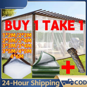 CanvasThickened Transparent Waterproof Tarpaulin PE Film CanvasHeavy Duty Rainproof Cloth for Garden