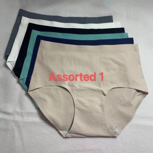 6pcs Ice Silk Seamless Panty Without A Trace Mid-Waist Traceless Underwear For Women