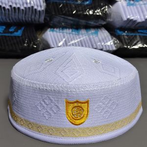 Peci Songkok Kopiah Putih Malaysia Abdul Hamid Motif Pedang Kurma Pria Dewasa Anak Laki Laki