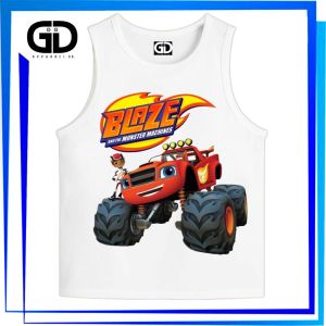 GDapparelco Blaze Monster Truck Sando for kid Boy Cartoon Tank Top for Boys Girls Baby Summer Wear Muscle Tank Top