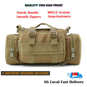 Deployment Bag Tactical Waist Pack [SG Ready Stock] Utility 3P Military Waist Bag Hand Carry Bag Messenger Bag Sling Pack Molle Fanny Packs