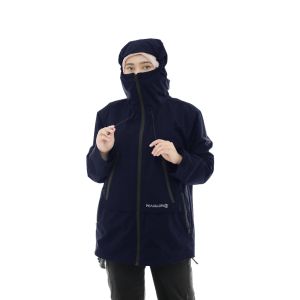 Peakglory - Outwear Jacket - Gorpcore - Jaket Gunung Waterproof Pria Wanita Hiking - Flex v1 Black