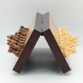 Luxury Magnetic Chess Set Traditional Wooden Folding Chess board Handwork Solid Wood Portable Chess Game. 