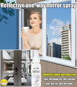 Reflective One-Way Mirror Spray Sprayer/Multi-Purpose Stain Remover/For Bathroom Glass Cleaning/Car Rearview Mirror/For Adults