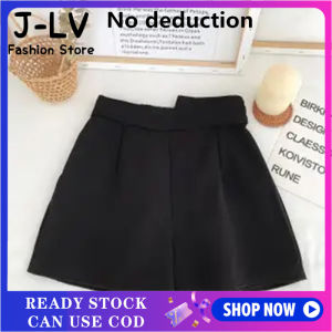 LOMOGI Women Shorts Solid Color Shorts for Women Female Loose Chiffon Casual Shorts Korean Style Plus Size Cotton Ladies Short