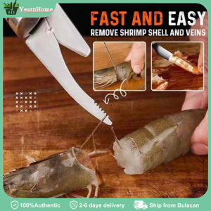 2pcs Multifunctional Fast Shrimp Peeler Stainless Steel Fish Scales Scraper & Shrimp Peeler