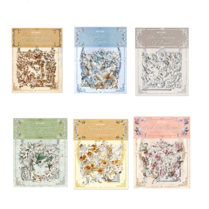 20Pieces Hollowed Embossed Corner Sticker Vintage Scrapbooking Corner Sticker for Photo Album Journal Craft Project